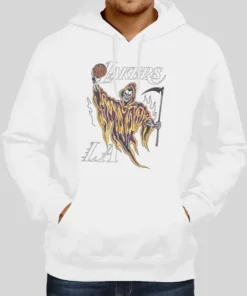 Vintage La Warren Lotas Lakers Hoodie 1