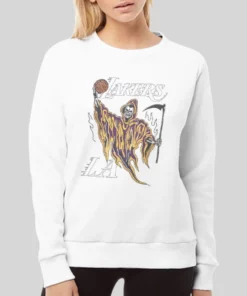 Vintage La Warren Lotas Lakers Hoodie 4