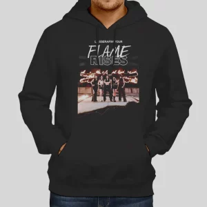 Vintage Le Sserafim Flame Rises Tour Merch Hoodie