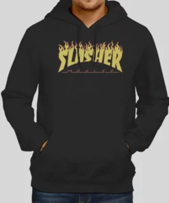 Vintage Movies Flame Slashers Hoodie 1