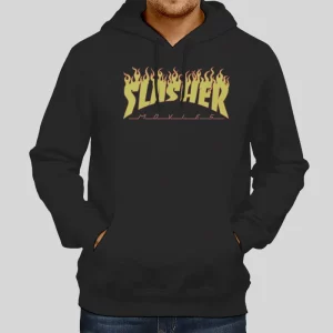 Vintage Movies Flame Slashers Hoodie