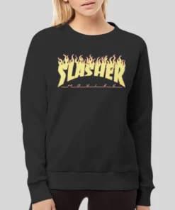 Vintage Movies Flame Slashers Hoodie 4