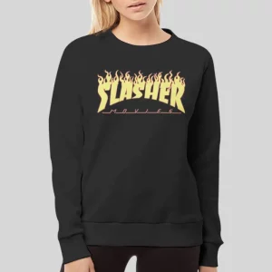 Vintage Movies Flame Slashers Hoodie 4