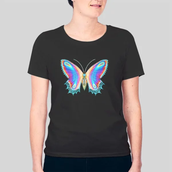 Vintage Multicolor Butterfly Hoodie