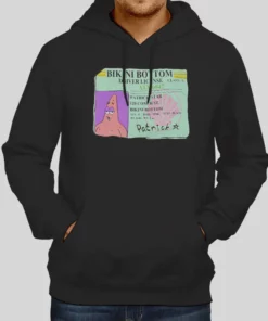 Vintage Nickelodeon Patrick Driver's License Hoodie 1