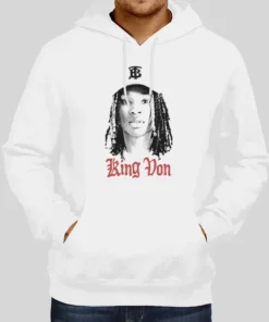 Vintage Rapper King Von Hoodies 1