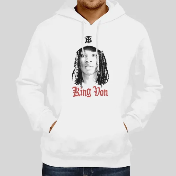 Vintage Rapper King Von Hoodies