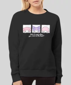 Vintage Sanrio Japanese Cartoon Kuromi Hoodie 3 Vintage Sanrio Japanese Cartoon Kuromi Hoodie 4