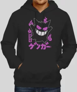 Vintage Shiny Gengar Rhinestone Hoodie 1