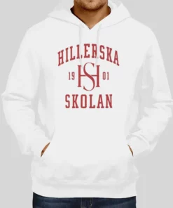 Vintage Skolan Logo Hillerska Hoodie 1