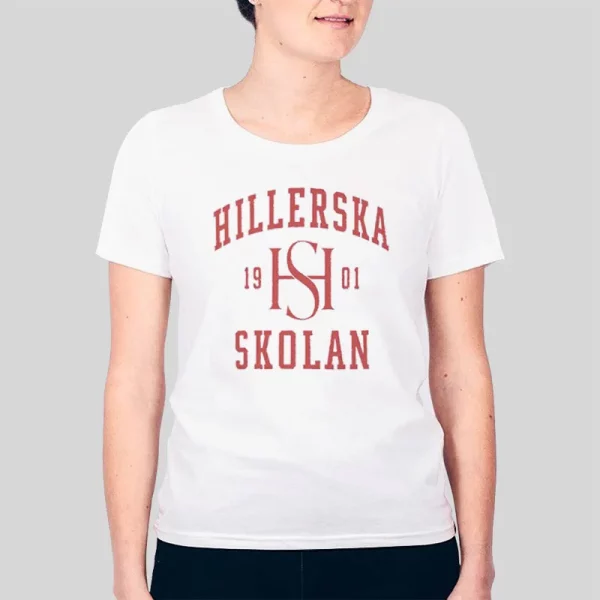 Vintage Skolan Logo Hillerska Hoodie