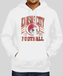 Vintage Style Kansas City Football Hoodie 1