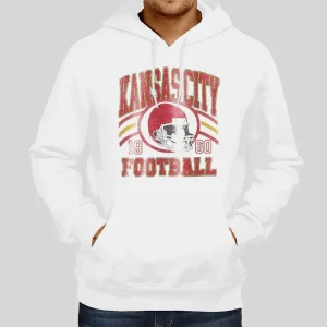 Vintage Style Kansas City Football Hoodie 1