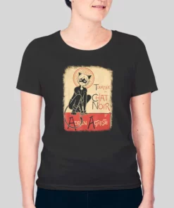 Vintage Tournee Du Chat Poster Cat Noir Hoodie 2