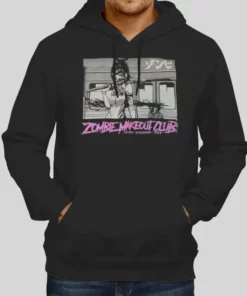 Vintage Train Slice Zombie Makeout Club Hoodie 1