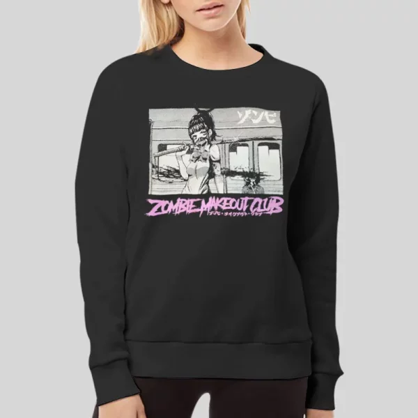 Vintage Train Slice Zombie Makeout Club Hoodie