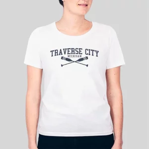 Vintage Traverse City Michigan Hoodie 4