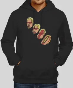 Vintage Welcome 2 Flavatown Guy Fieri Pullover Hoodie Two Side 1
