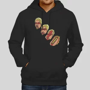 Vintage Welcome 2 Flavatown Guy Fieri Pullover Hoodie Two Side