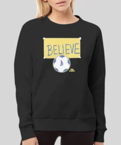 Yellow Sign Ted Lasso Believe Hoodie 3