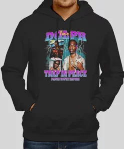 Young Dolph Trap In Peace Paper Route Empire Hoodie 1