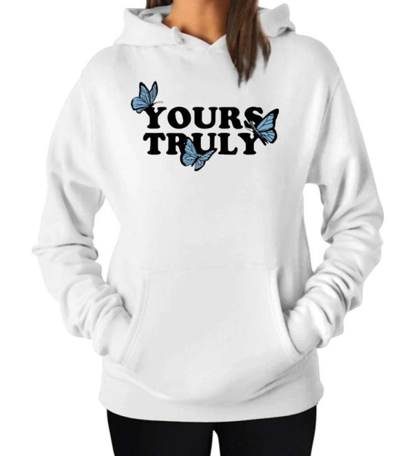 Yours Truly Blue Butterfly Hoodie