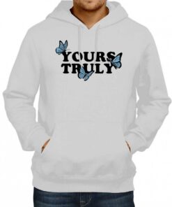 Yours Truly Blue Butterfly Hoodie 1 Yours Truly Blue Butterfly Hoodie 2