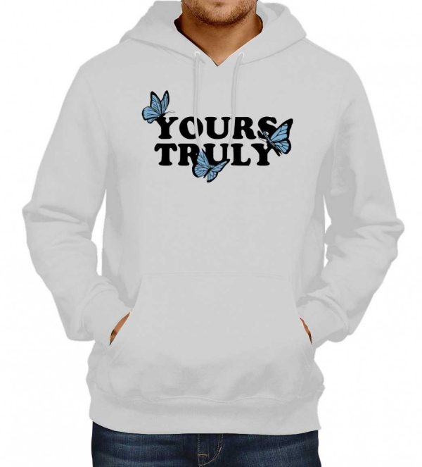 Yours Truly Blue Butterfly Hoodie