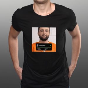 +1 Arrest Funny Scottie Scheffler MugShot T-Shirt