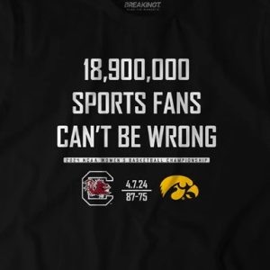 18.900.000 SPORTS FANS CAN’T BE WRONG T-SHIRT