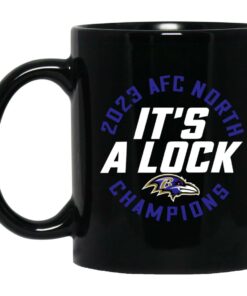 2023 AFC North Champions It's A Lock Ravens Mug 1