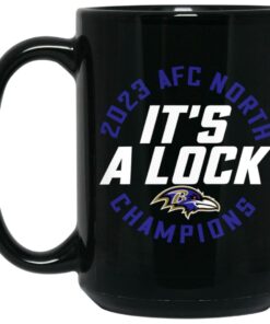 2023 AFC North Champions It's A Lock Ravens Mug 2