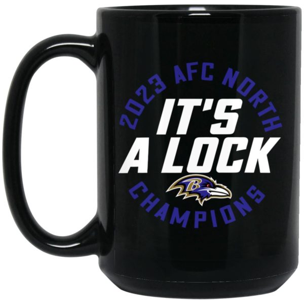 2023 AFC North Champions It’s A Lock Ravens Mug