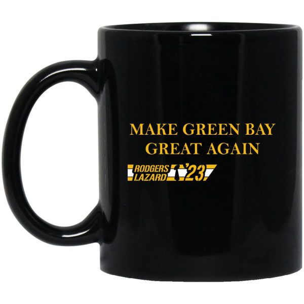 Aaron Rodgers RodgersLazard ’23 Make Green Bay Great Again Mugs