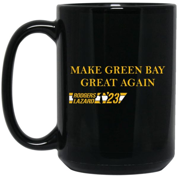 Aaron Rodgers RodgersLazard ’23 Make Green Bay Great Again Mugs