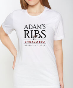 Adam's Ribs Chicago Bbq T Shirt 1