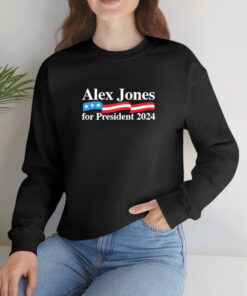 Alex Jones For President 2024 America Flag T Shirt 1