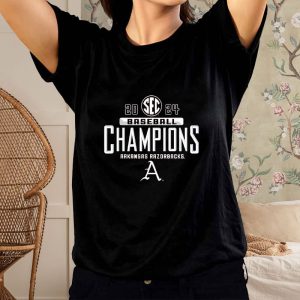 Arkansas Razorbacks 2024 Sec West Baseball Regular Season Champions Locker Room T Shirt 1