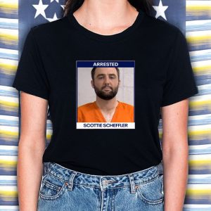 Arrested Scottie Scheffler Mugshot T Shirt 1