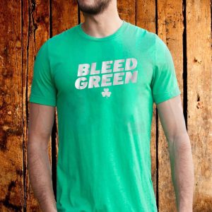 BOSTON BASKETBALL BLEED GREEN T SHIRT 1