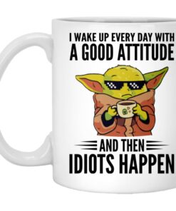 Baby Yoda I Wake Up Everyday With Good Attitude Mugs 1