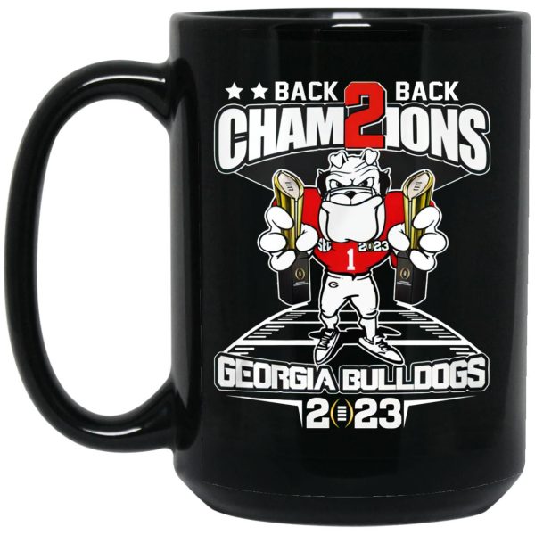 Back 2 Back Champion Georgia Bulldogs 2023 Mugs