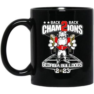 Back 2 Back Champion Georgia Bulldogs 2023 Mugs 3