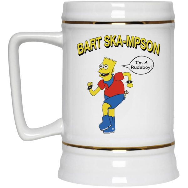 Bart Ska-Mpson I’m A Rudeboy Mugs