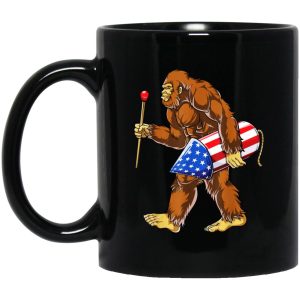 Bigfoot Fireworks 4th Of July Mugs 1