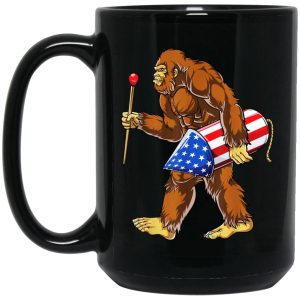 Bigfoot Fireworks 4th Of July Mugs 2