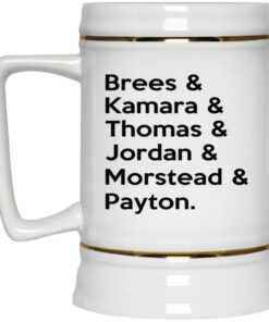 Brees Kamara Thomas Jordan Morstead Payton Mugs 3