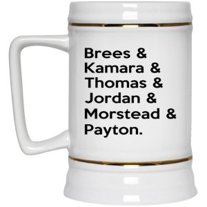 Brees Kamara Thomas Jordan Morstead Payton Mugs 3