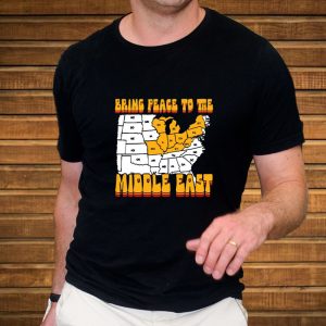 Bring Peace To The Middle East Usa Map T Shirt 2