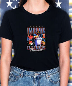 Brody Harding Illinois Baseball Bootleg T Shirt 1